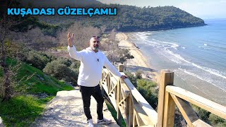 Oksijen Cenneti GÜZELÇAMLI Köyü Kuşadası'nın En Gözde Yeri! / Plajın Arkası Orman!