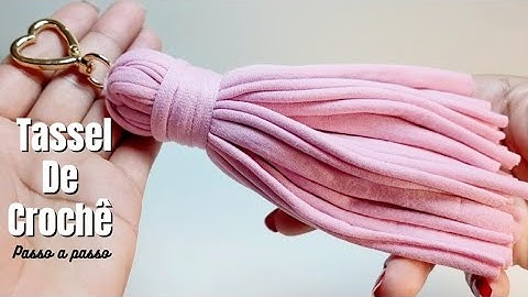 TASSEL PARA BOLSA DE CROCHÊ COM ARREMATE INVISIVEL FÁCIL E RÁPIDO DE FAZER