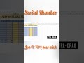 Serial Number In Different Ways #spreadsheetmagic #computereducation @AdroitComputerEducation