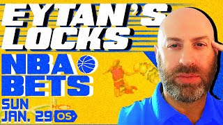 NBA Picks for EVERY Game Sunday 1/29 | Best NBA Bets & Predictions | Eytan's Leans Likes & Locks