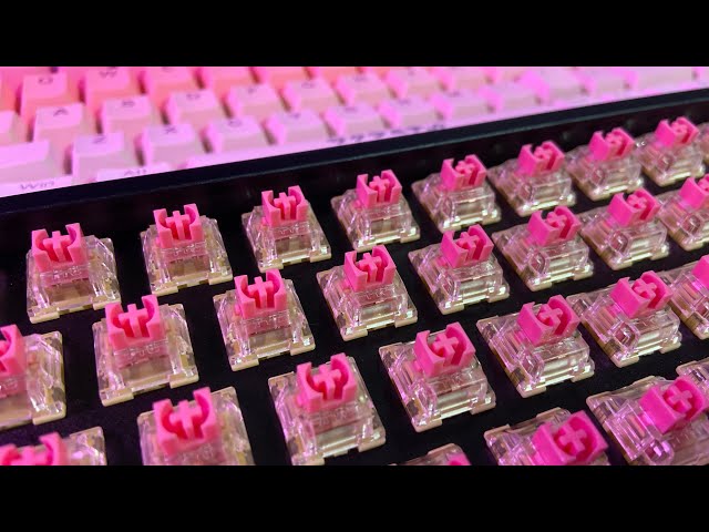 TTC Gold Pink Switches First Impression and Sound Test (No Lube