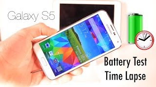 Samsung Galaxy S5 Battery Drain Test (Time Lapse)