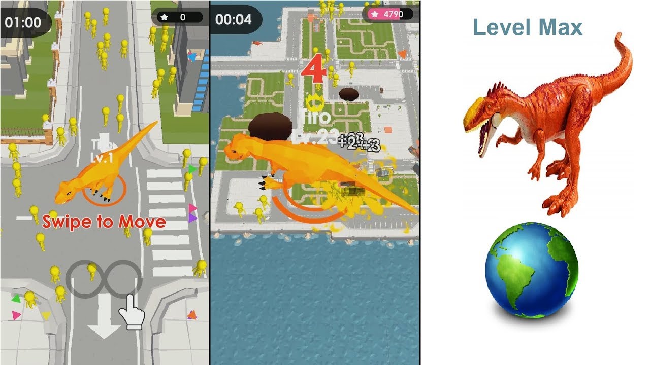Dinosaur Rampage (Hole.io) - High Score