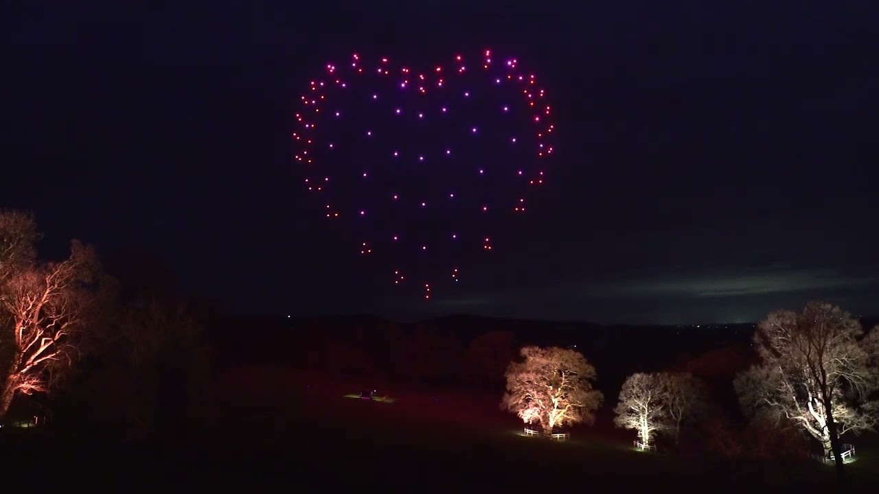 Bespoke Drone Light Show - Wedding Yorkshire 2024