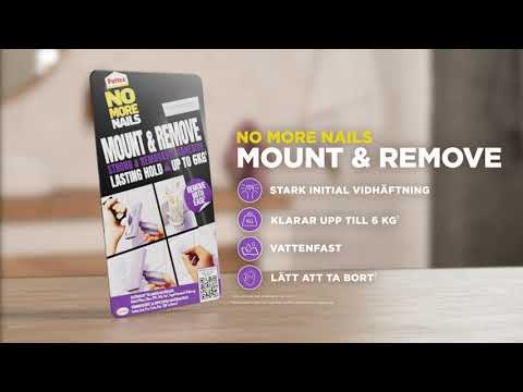 Pattex No More Nails: Mount & Remove – Step-by-Step Guide (SE)