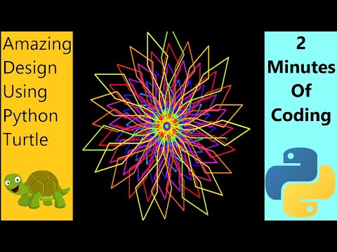 Amazing design using python turtle | python turtle tutorial #code #python