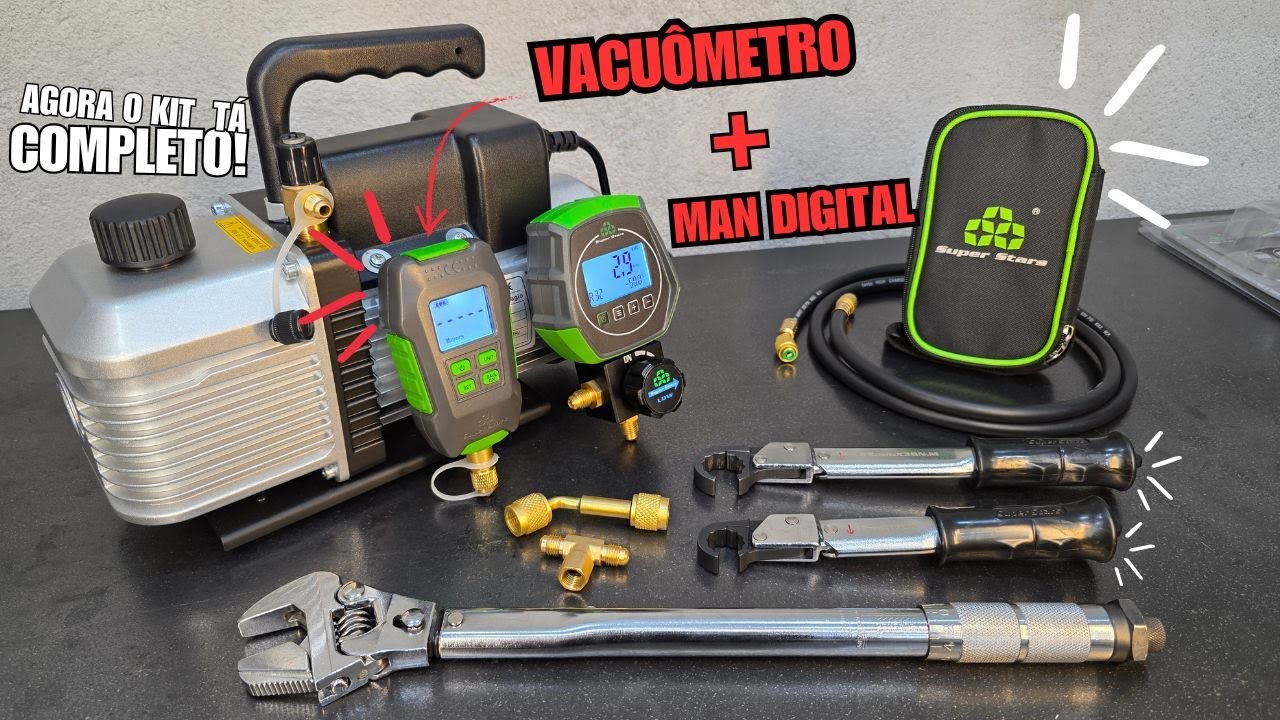 COMPLETANDO MEU KIT HVAC – Vacuômetro Digital Super Stars + Torquímetros Sextavados | HVC