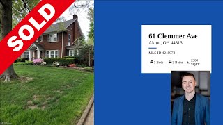 Property Sold: 61 Clemmer Ave. Akron, OH - Dustin Purtan Real Estate