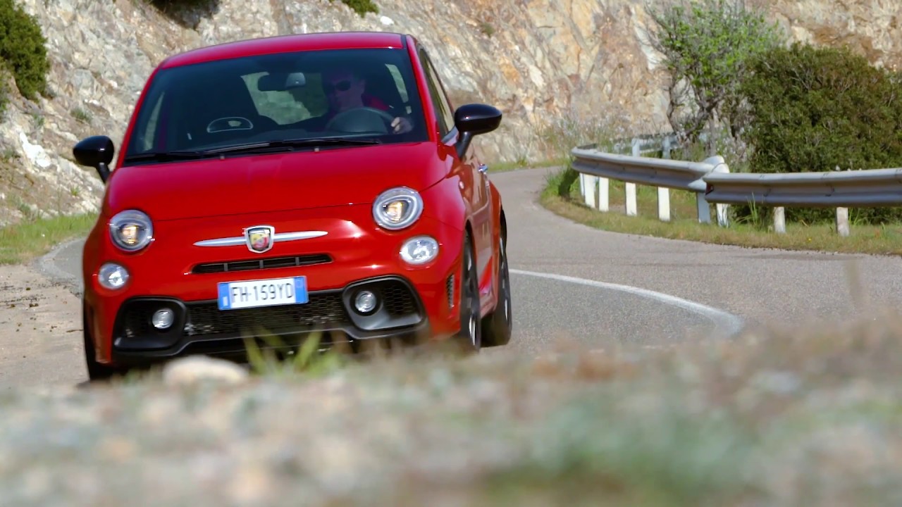 The new Abarth 695 XSR Driving Video in Red | AutoMotoTV