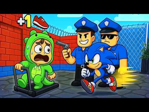 Je DEVIENS Plus rapide que SONIC pour fuir la PRISON SÉCURISÉ dans ROBLOX ! 🔥