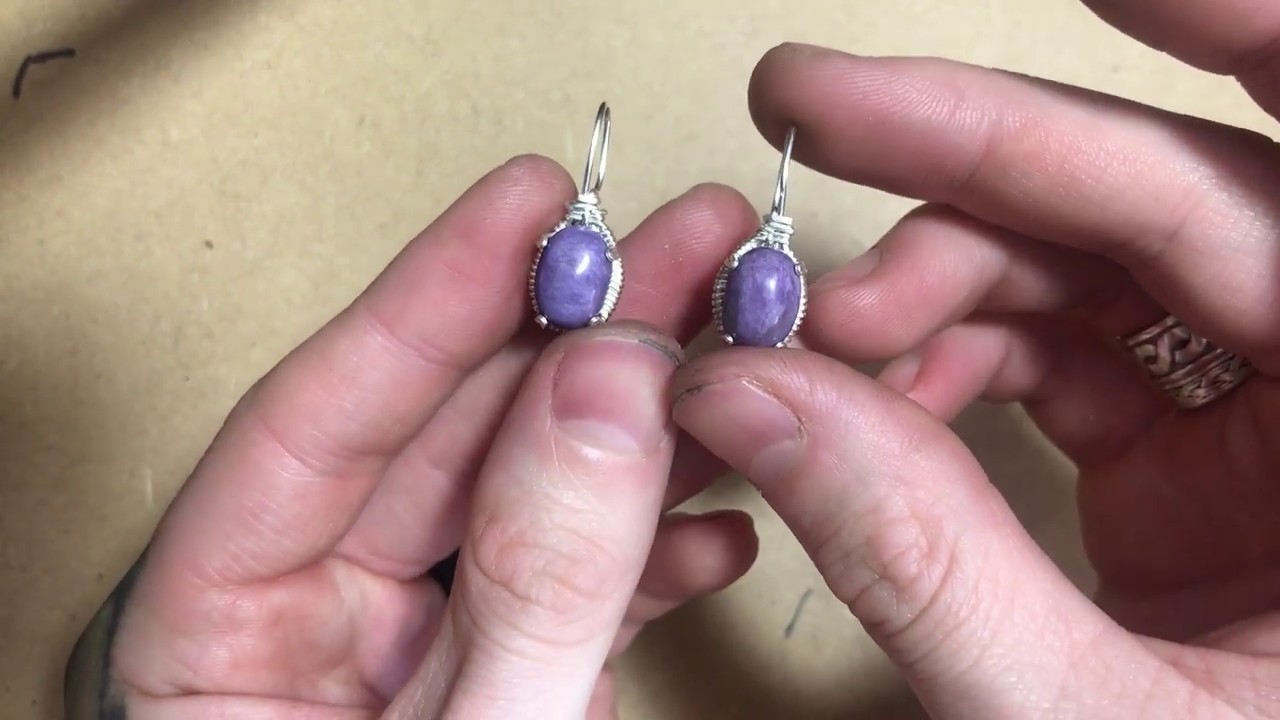 Wire Wrapping Tutorial Earrings YouTube
