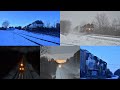 6 Norfolk Southern trains in Hudson Ohio