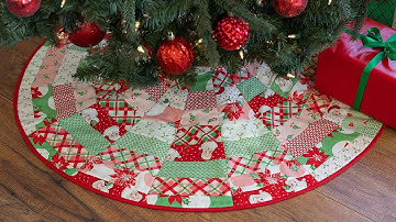 How to Make June Tailor’s Quilt As You Go Tree Skirt | a Shabby Fabrics Tutorial
