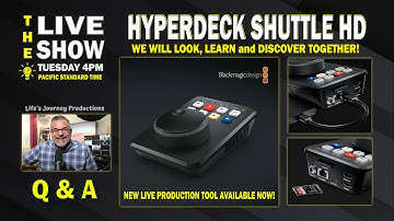Hyperdeck Shuttle HD New Live Production Tool: A Live Conversation!