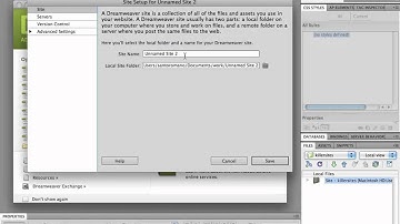 Dreamweaver CS5 - Site Setup