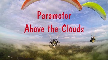 Paramotor  - Above the clouds