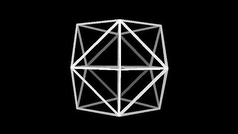 24-cell-monochrome. Rotation in four-dimensional space. 4D. Fourth dimension. Hyperspace.