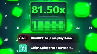 I LET CHATGPT AI PLAY KENO FOR ME AND IT PAID HUGE! (Stake)