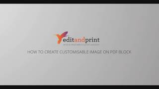 How to create customisable image on PDF Block