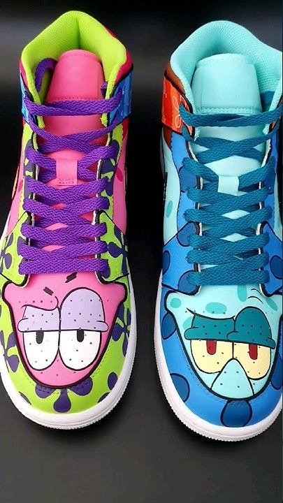 #custom #customshoes #spongebob #aj1 #kicks #nike #jordan - YouTube