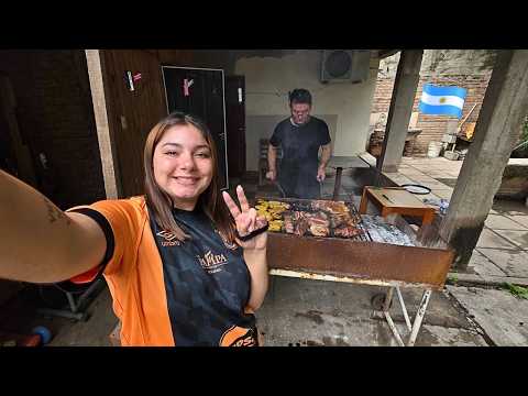 Fui a Argentina y MI PAPÁ hizo TREMENDO ASADO ARGENTINO! Asi es el verdadero 🇦🇷😱