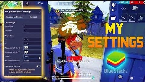 Bluestacks 5 NEW best headshot free fire settings 🎯, keymapping + custom HUD, Regedit with Aimlock.