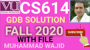 cs614 gdb solution fall 2020