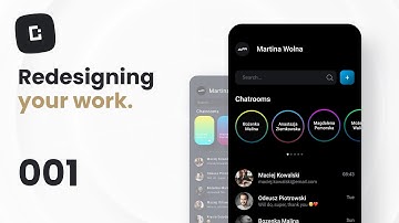 Messenger Chat App (UI Design) | Redesigning Your Work - 001