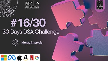 Merge Intervals - Python | MAANG Questions | 16/30 Days DSA Challenge - DSA Interviews #MAANG