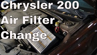 Career Overview How To Change Engine Air Filter On Chrysler 200  2011-2017
