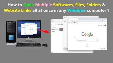 How to Open Multiple Softwares, Files, Folders & Website Links all at once in any Windows computer ?