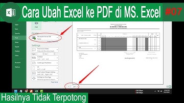 Belajar Microsoft Excel #7 - Cara Ubah Excel ke PDF Tanpa Terpotong