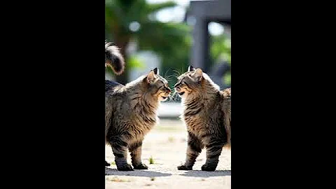 Video 11690801: funny baby cat fighting, cat fight funny cute