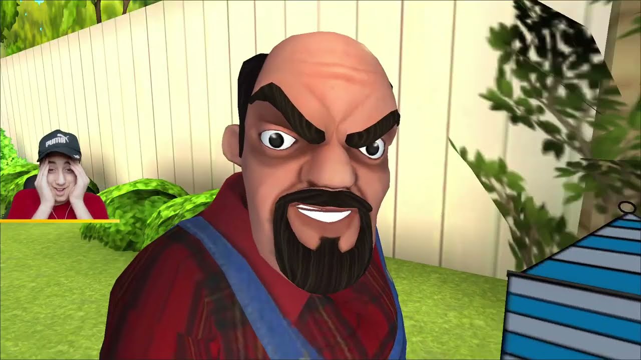 مقلب الغوريلا في الجار الشرير 😂 | Scary Stranger