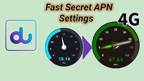 Du unlimited 4G Slow internet quickly fast Settings | du internet Settings