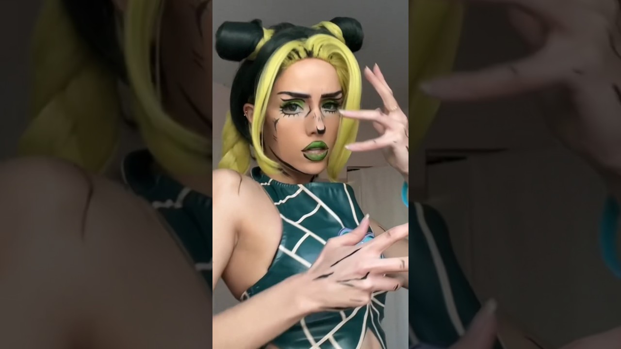 Jolyne💚💪🏼 #fyp #cosplayer #cosplaytransition #transition #anime #jjba #jolynecujoh #cosplay