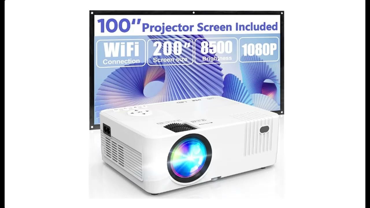 KEEPWISE Projector with WiFi, 8500 Lux 