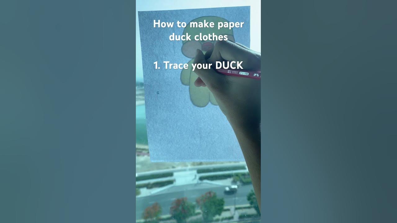 Paper Duck Clothes Making * TIMELAPSE * 