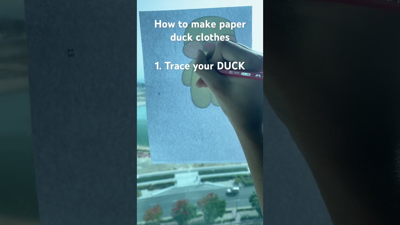 Paper Duck Clothes Making * TIMELAPSE * 