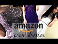 TRYING ON CHEAP PROM DRESSES FROM AMAZON (UNDER $75) ❤️