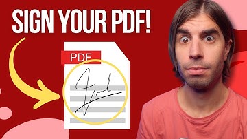 How To SIGN a PDF | ADD SIGNATURE to PDF DOCUMENT