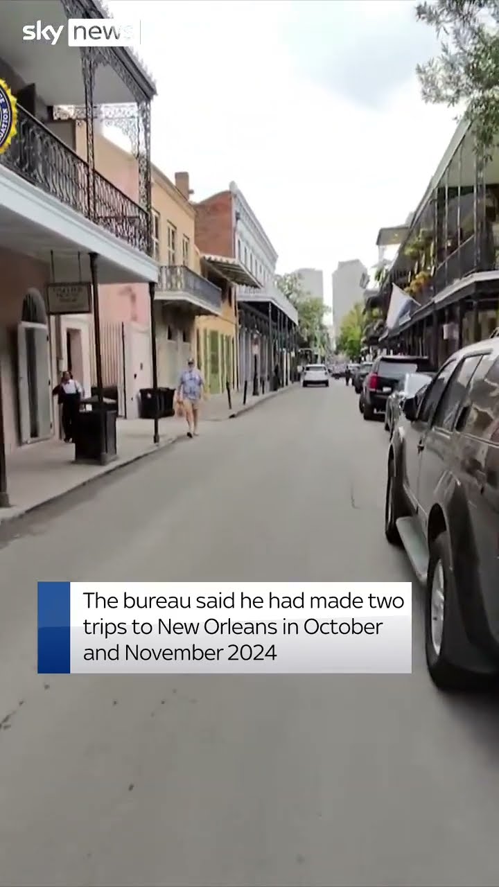 FBI releases video of New Orleans attacker visiting the city