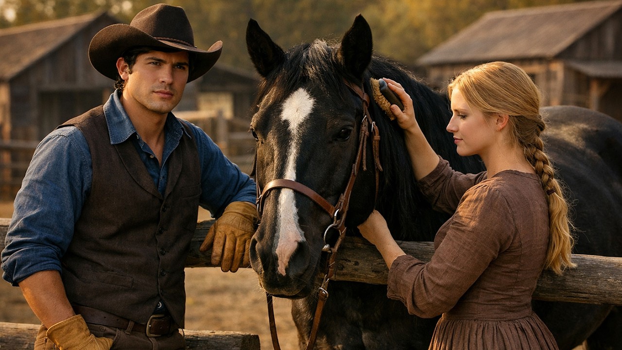 He Found Her Secretly Brushing His Neglected Horse, The Cowboy Said He Hasn't Let Anyone Touch Him
