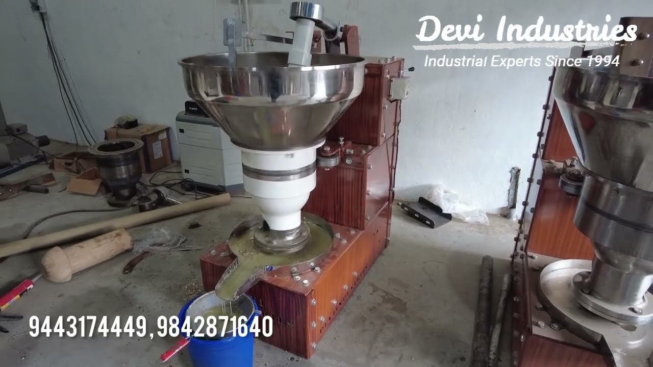 25KG FULL STAINLESS STEEL AND HALF STAINLESS STEEL ROTARY OIL MACHINE - DEVI INDUSTRIES