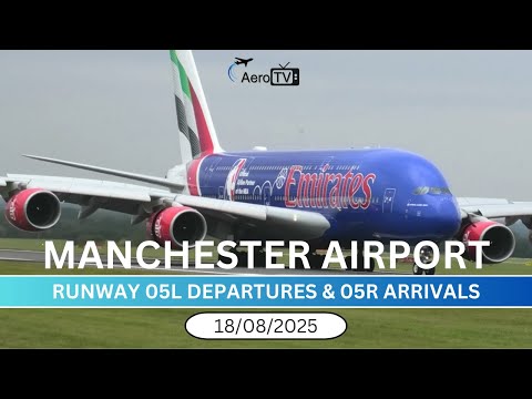 Manchester Airport LIVE 18Aug25 #aviation #fyp #live