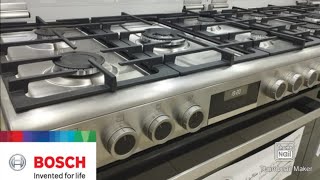 افضل انواع البوتاجازات - بوتاجاز بوش Bosch إصدار حديث 5 شعله ستيل - Serie 6 Bosch Cooker  HGX5G7W59S