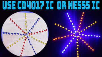 DIY PROJECT II Running Led Chaser  ll Use NE555 ic or CD4017 #trending