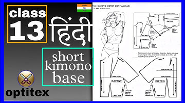 kimono sleeve || drafting pattern || optitex pds