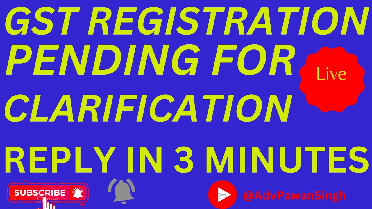 Clarification File How to File Clarification For GST Number Gst Clarification Reply | Gst ...