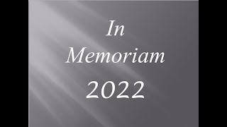 In Memoriam 2022